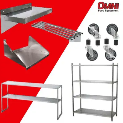 20% OFF  - BRAND NEW Commercial Stainless Steel Shelving - ON SALE (Open Ad For More Details)