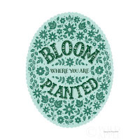 Trinx Bloom Where You Are Planted Poster Print By Alexandra Snowdon (18 X 24) # 60064