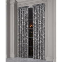 Alcott Hill Concettina 84" Window Panel Pair Pewter