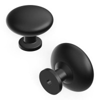Hickory Hardware Essentials Kitchen Cabinet Knobs, 1 1/8" Round Knob Pull for Doors, Drawers and Dressers