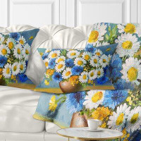 East Urban Home Floral Bouquet of Spring Flowers Lumbar Pillow