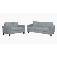 Red Barrel Studio Living Room Furniture Loveseat Sofa And 3-Seat Sofa (Grey)