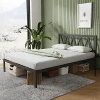 Latitude Run® 38" Metal Platform Bed Frame with Headboard