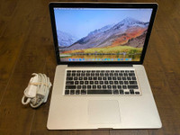 Used  15 Macbook Pro with Intel Core i5 Processor, 8GB memory, SSD, Webcam and Wireless for Sale, Can Deliver