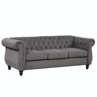 Alcott Hill 82" modern sofa Dutch plush upholstered sofa
