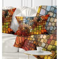 Made in Canada - The Twillery Co. Corwin Abstract Dreaming of Stained Glass Pillow