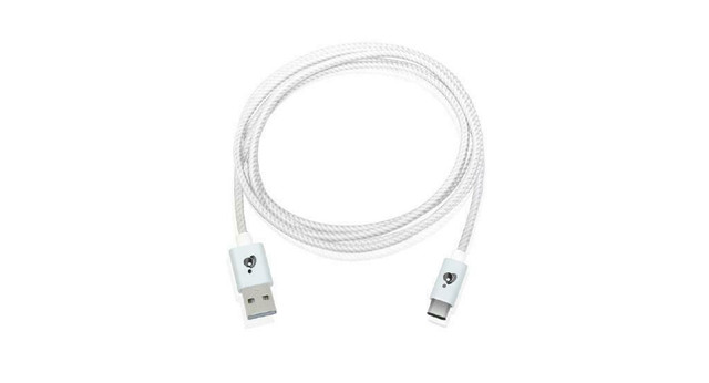 6.5ft. (2m) IOGEAR Charge & Sync Flip Pro - USB-C to Reversible USB-A Cable - White - G2LU3CAM02-WT in Cables & Connectors in West Island - Image 4