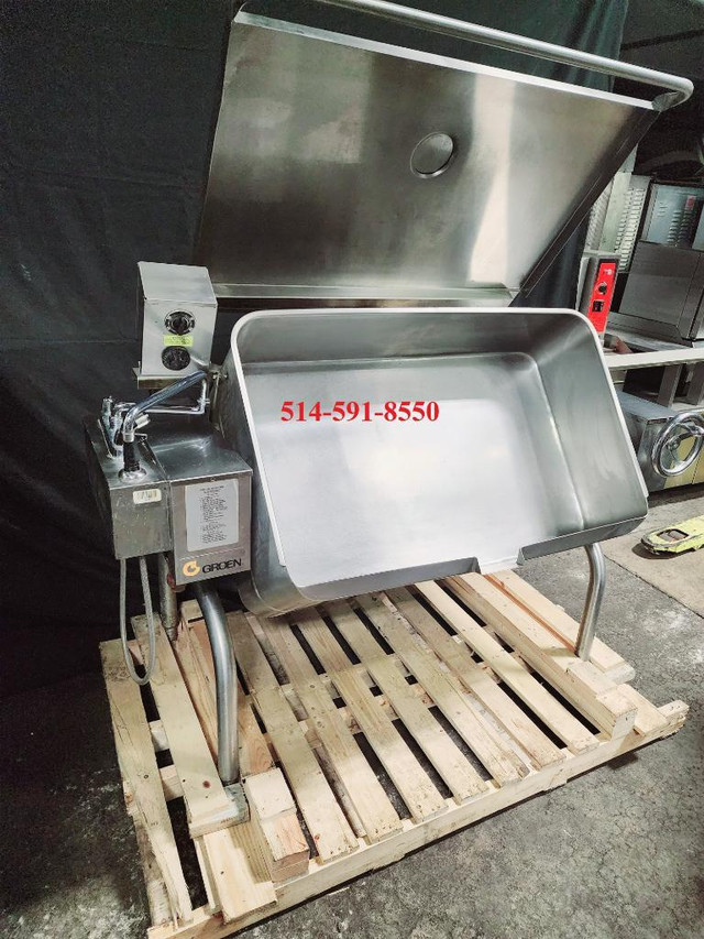 Groen Tilting Skillet 40 gallon Gas Brazing Pan / Braisiere au Gaz in Industrial Kitchen Supplies - Image 4