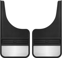 Husky Liners Rubber Front Mud Flaps - 55001 , 12IN w/Weight