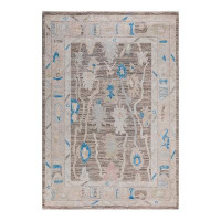 Isabelline One-of-a-Kind Hand-Knotted Traditional Tribal Oushak Brown Area Rug