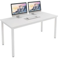 Ebern Designs Ebern Designs 55 Inches Large Computer Desk, Composite Wood Board, Decent And Steady Home Office Desk/Work