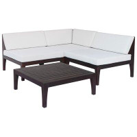 Highland Dunes Paille Outdoor Sofa Patio Sectional with Cushions