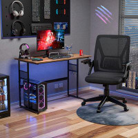 17 Stories Home Office Desk & Chair Set Computer Desk And Ergonomic Mesh Office Chair Set