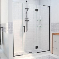 DreamLine Unidoor-X 65" W x 72" H Hinged Frameless Shower Door with ClearMax™ Technology