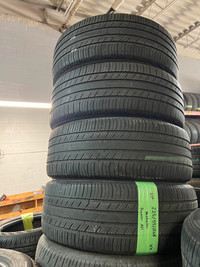 225 55 18 2 Michelin Premier Used A/S Tires With 80% Tread Left