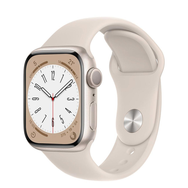 Apple Watch Series 8 - 45mm - Aluminum - Starlight - (GPS) in Jewellery & Watches