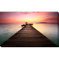 Made in Canada - Picture Perfect International 'By the Dock' Photographic Print on Wrapped Canvas