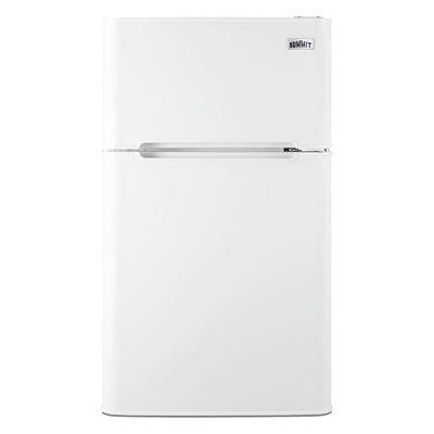 Summit Appliance 19" Wide 2-Door Refrigerator-Freezer, ADA Height in Refrigerators
