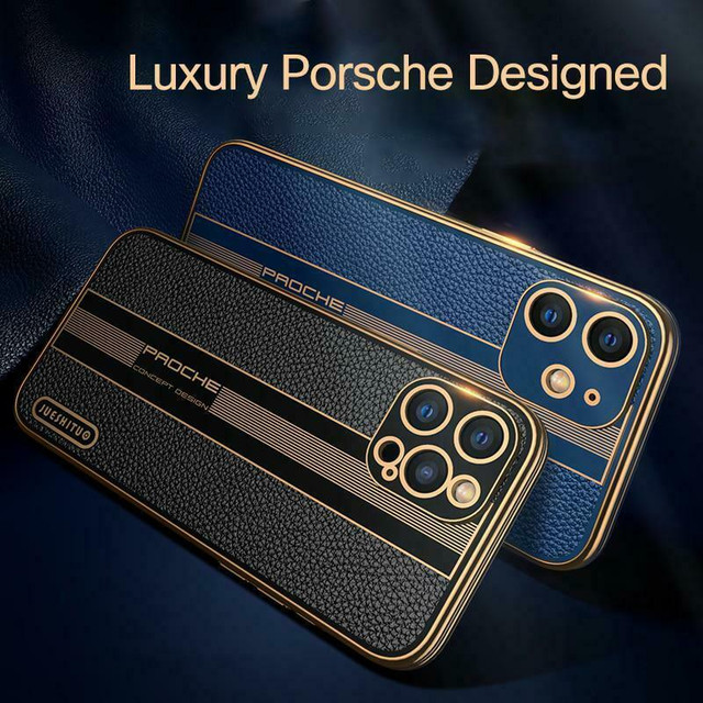 iPHONE  12 pro Max  Luxury Porsche Designed CASES ,With Back Camera Protection.  4  COLOURS  Available in Cell Phone Accessories in City of Montréal