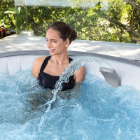SaluSpa SaluSpa LED Spa Waterfall Accessory w/Coleman Atlantis AirJet Inflatable Hot Tub