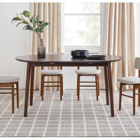 Corrigan Studio Linelle Solid Wood Extendable Dining Table
