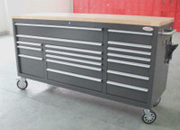NEW 72 IN FATBOY 17 DRAWER TOOL BENCH BOX GRAY 72FGRY