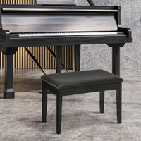 Piano Bench 29.5" x 13.8" x 19.3" Black