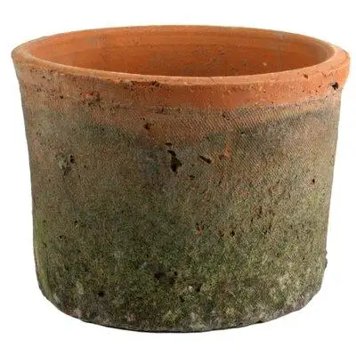 August Grove Almanett Terracotta Cylinder Pot Planter