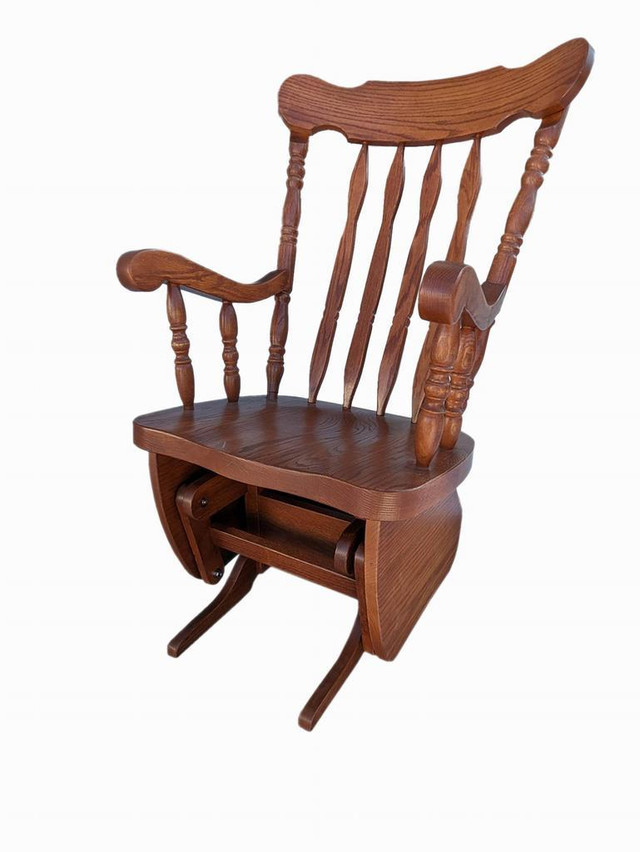Amish/Mennonite Handcrafted Maple Oak Walnut Rocking Chair Kit Rocker Glider Gliding in Chairs & Recliners - Image 4