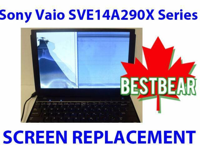 Screen Replacment for Sony Vaio SVE14A290X Series Laptop in System Components in Markham / York Region