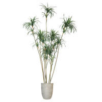 Vintage Home 106"H Vintage Real Touch Dragon Tree, Indoor/ Outdoor,  In Pot With Rope Basket (46X46x98"H)