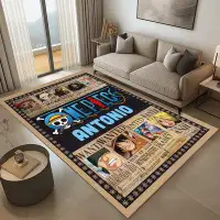 TeexCorp Wanted Paper Pirate Squad One Piece Rugs | Pirate Squad One Piece Wanted Thin Area Rug , Floormat