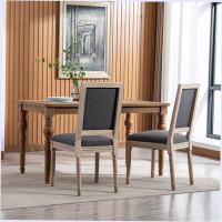 Ophelia & Co. Goren Linen Side Chair in Grey