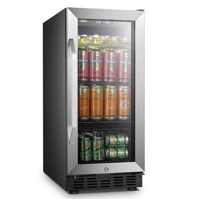 Lanbo 70 Can 15" Convertible Beverage Refrigerator in Refrigerators