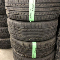 215 55 17 2 Michelin Primacy Used A/S Tires With 60% Tread Left