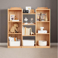 RARLON Solid wood bookcase modern simple floor-to-ceiling bookcase storage shelf