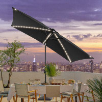Arlmont & Co. Sahaana 107.89'' Lighted Market Umbrella