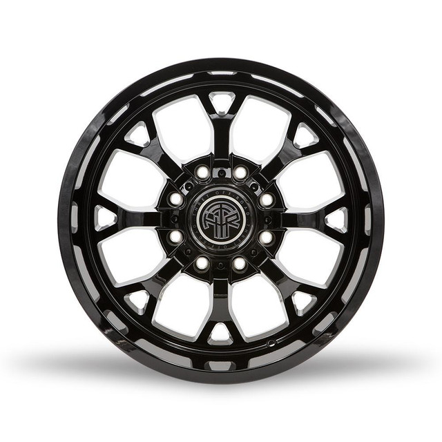 20x10 Thret Offroad Viper 806 gloss black wheels for Ford, RAM, GMC, Chevy, Jeep in Tires & Rims in Alberta - Image 4