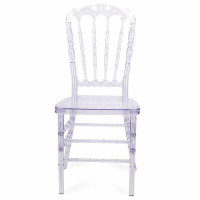 Rosdorf Park Clear Dining Chairs Set Of 4 Chiavari Chair Stacking Elegance Wedding Party Event Reception