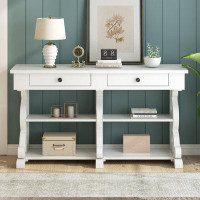 Red Cloud Retro Console Table/Sideboard With Ample Storage, Open Shelves And Drawers For Entrance, Dinning Room, Living