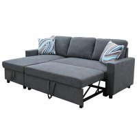 Zipcode Design™ Gillock 83'' Wide Microfiber Reversible Sleeper Sofa & Chaise