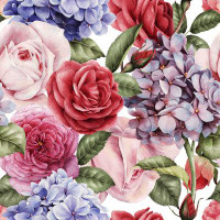 Red Barrel Studio Multicoloured Floral Wallpaper Peel And Stick And Prepasted M1388Vinyl