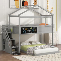 Harper Orchard Aresford Kids Twin Over Full Bunk Bed