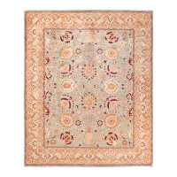 The Twillery Co. Sophee, One-Of-A-Kind Hand-Knotted Area Rug - Light Blue, 8' 2" X 9' 10"