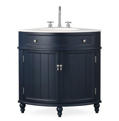 24 Corner Collection Vanity in Light Blue, White, Taupe, Dark Blue, Teal Blue & Farmhouse Gray w Quartz Top/Sink   CFF in Cabinets & Countertops - Image 4