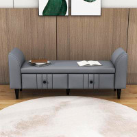 Latitude Run® Upholstered Storage Bench With 2 Drawers