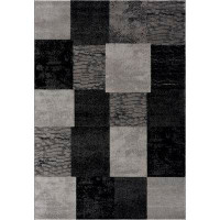 Ebern Designs Rug Branch Montage Collection Modern Abstract Runner Area Rug (2X12 Feet) Abstract - 2'3" X 12', Grey