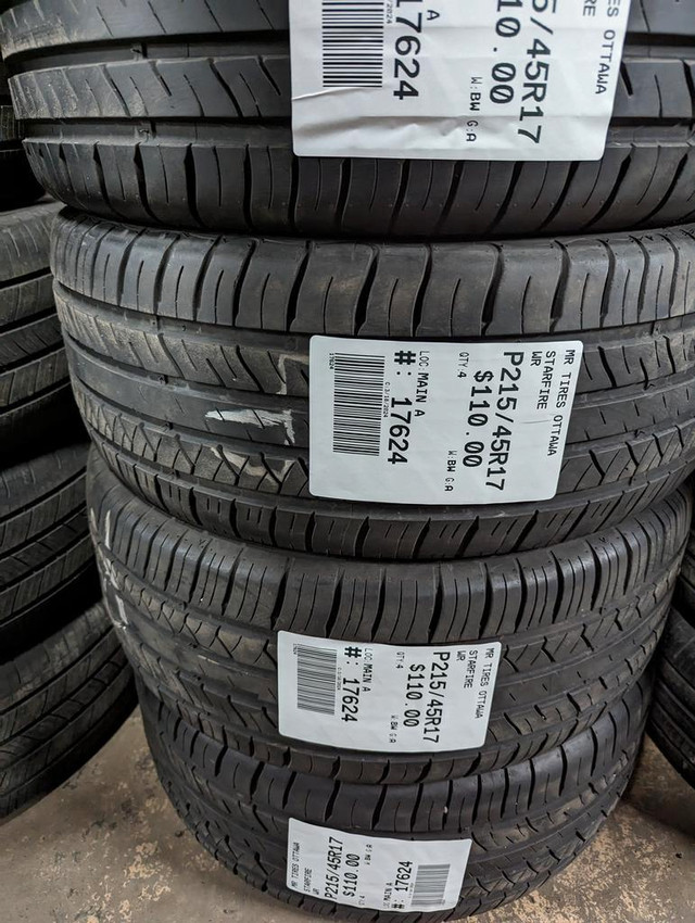 P215/45R17  215/45/17 STARFIRE WR ( all season summer tires ) TAG # 17624 in Tires & Rims in Ottawa