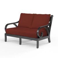 Sunset West Monterey Metal Outdoor Loveseat with Cushion