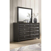 Latitude Run® Adrianah 8 Drawer Double Dresser with Mirror